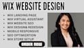 do wix website design, redesign, SEO optimization, and be wix virtual assistant