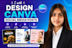 design social media posts using canva