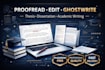 proofread, edit, ghostwrite your academic writing, book, dissertation and thesis