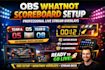 set up a professional multi sport obs scoreboard