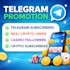 grow crypto telegram channel, telegram subscribers, telegram promotion real user