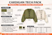 create cardigan tech pack technical sketch hoodies and sewing specification