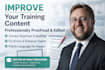 professionally edit and improve your training or course materials