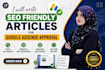 write SEO friendly articles for  google adsense approval