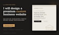 design a custom responsive business website using HTML CSS and javascript