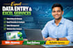do data entry, excel data cleaning, and data management