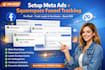 setup facebook meta ads squarespace lead funnel purchase pixel tracking