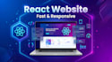 build a responsive react website with modern UI