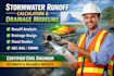 perform stormwater runoff calculation and drainage modeling
