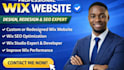 design redesign wix website wix seo wix studio expert developer