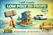 create optimized low poly and stylized 3d game props