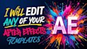 edit any of your after effects templates
