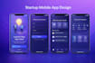 design modern mobile app screens for startups