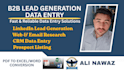 do expert b2b lead generation, email list building