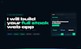 build a full stack web app with nextjs and laravel or django