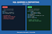 do programming, sql queries and reporting