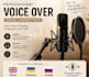 put a voice over for your texts in english, ukrainian and russian