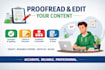 proofread and edit articles blogs and academic content