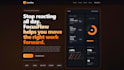 provide a modern saas landing page HTML template