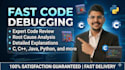 debug your code in python, c, java, etc and deliver a detailed code review fast