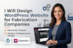 design a wordpress website for fabricators
