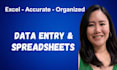 do accurate data entry and spreadsheet tasks