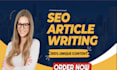 write SEO blog optimized blog posts and