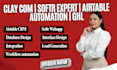 setup clay com airtable automation n8n ai airtable database crm softr expert