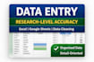do fast, accurate data entry and organize your data in excel