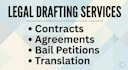 do legal drafting, contract writing and english urdu translation
