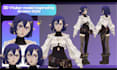 create 3d anime vtuber model, vroid and vrchat avatar with full rigging