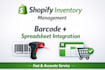 manage shopify inventory with barcode and spreadsheet integration