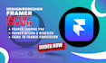 design redesign framer website framer landing page  develop framer expert