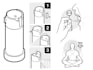 do step by step instruction manual design and line art illustration