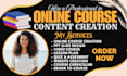 do internship training, video editing, employee ethics, online course creation
