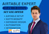 create professional airtable database, CRM and automation setup