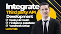 integrate third party apis using nodejs, oauth firebase, supabase, webhook setup