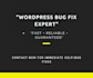 fix your website fast
