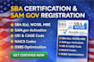 get you wosb certification mbe dbe svosb 8a wbe, do sam gov, cage code, uei