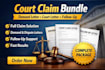 write demand letter and small claims court bundle for disputes