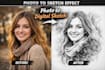 turn your photo into a digital sketch effect
