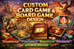 design complete card game board game affirmation cards box and rulebook