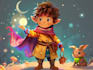 draw fantasy kids character illustration