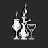 design a bar, wine, hookah, restaurant, smoke logo