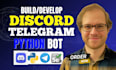 build python automation bots web scraper ai tools telegram discord bot selenium