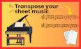 transpose your sheet music to any key