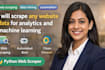 scrape any website data for analytics and machine learning