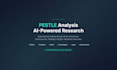 create a pestle analysis with ai powered research
