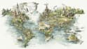 do custom watercolor wedding map