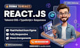 convert figma to HTML, CSS, javascript, responsive website